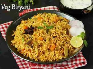 Vegetable Biryani-Best South Indian Food