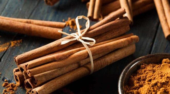 fat-burning food (Cinnamon is a spice which stimulates metabolism.)