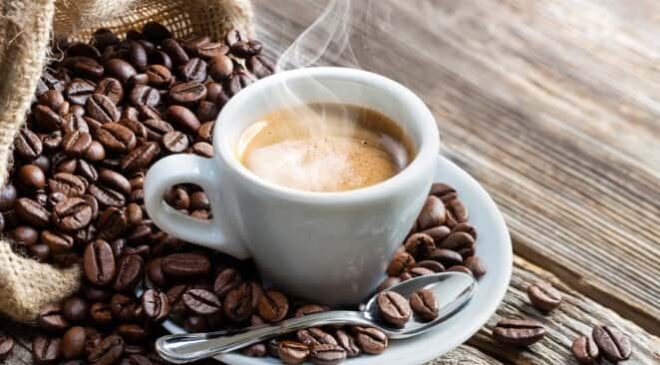 fat-burning food (coffee helps to stay active mentally and physically